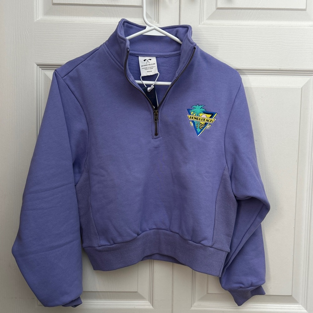 Purple Half-Zip Women's Sweater